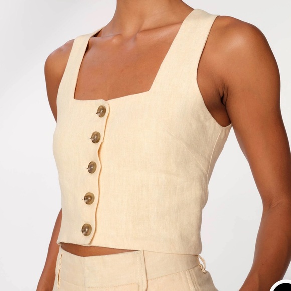 NEW DL1961 Women's linen best - Picture 1 of 11